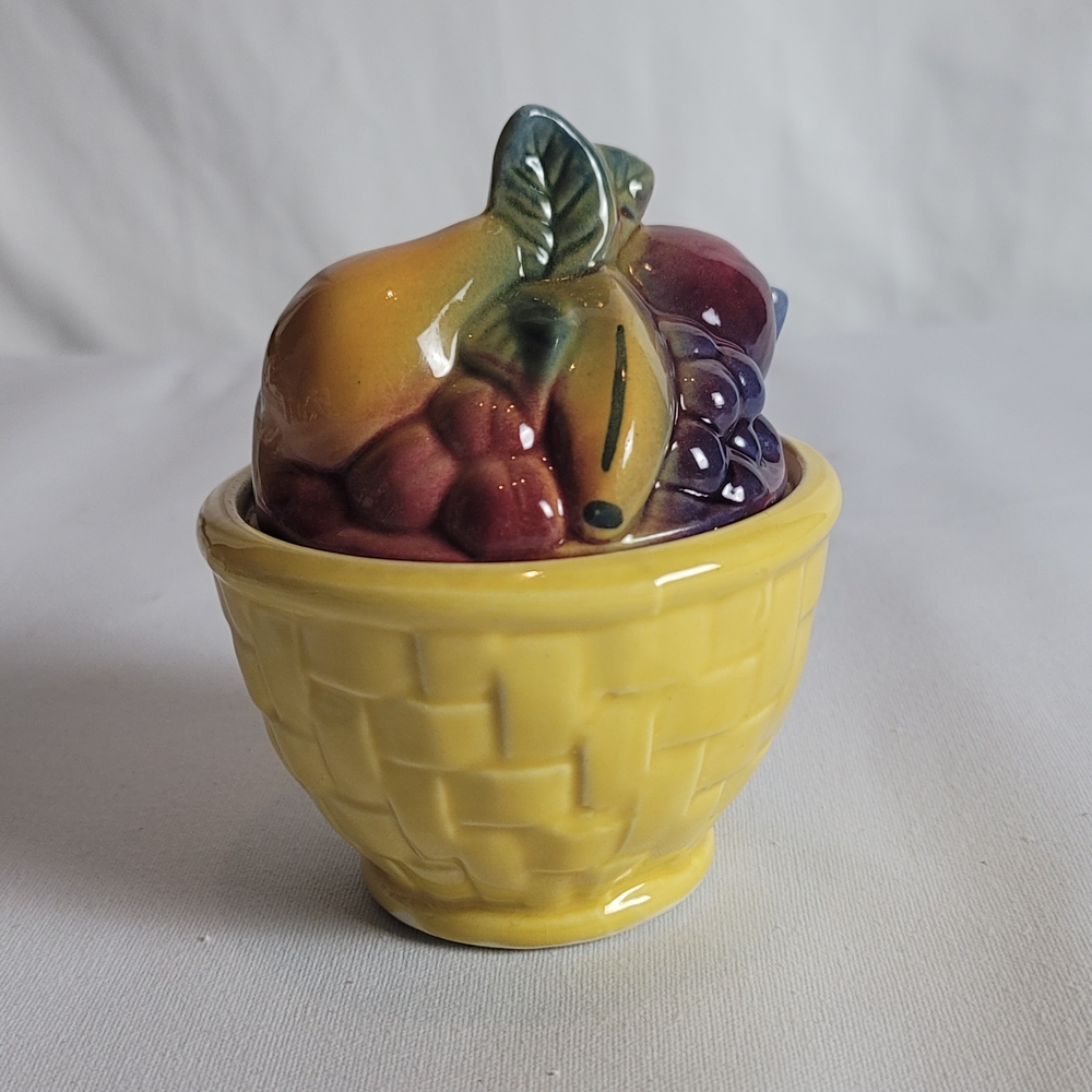 Vintage Shawnee Fruit Basket Sugar Bowl